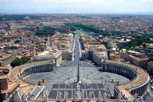  vatican view of Rome, italy